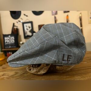 LONDON FOG Plaid Newsboy Hat Cabbie Hat Ascot Ivy League Cap Hat - 21” Adult